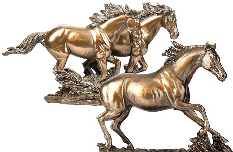 hestefigur i bronze